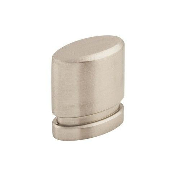 Oval Knob Small 1" - Brushed Satin Nickel