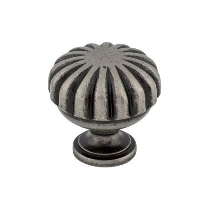 Melon Knob 1 1/4" - Pewter Antique