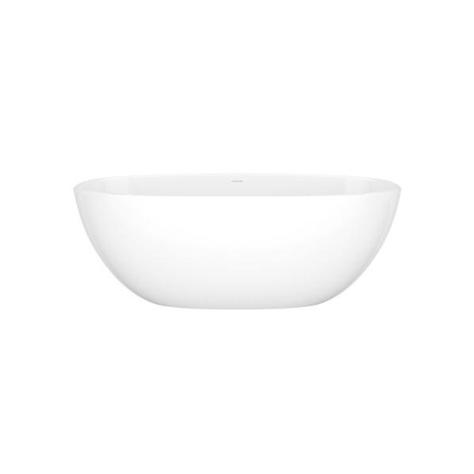 Barcelona 59" x 29" Freestanding Soaking Bathtub With Void Standard White