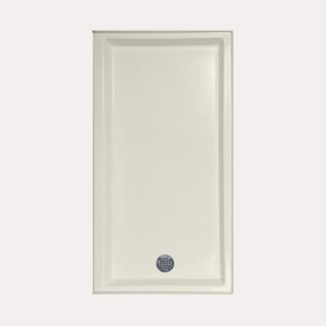 SHOWER PAN AC 6030 END DRAIN - BISCUIT-LEFT HAND