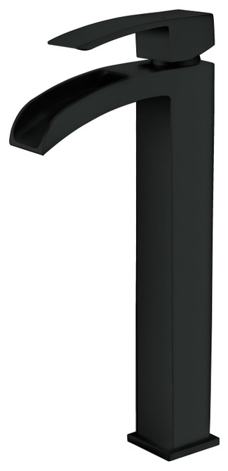 Key Series Single Hole Single-Handle Vessel Bathroom Faucet in Gunmetal Black