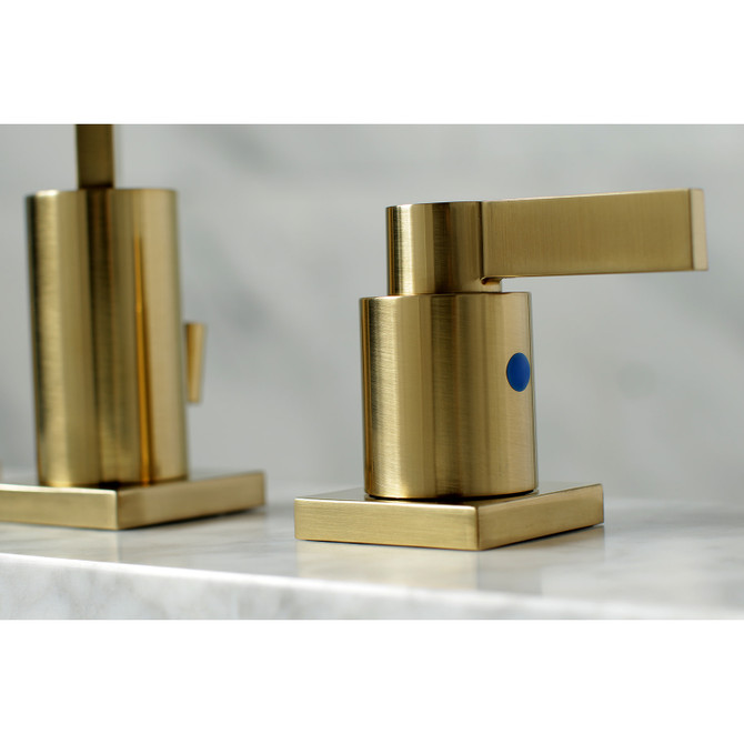 Fauceture FSC8963NDL NuvoFusion Widespread Bathroom Faucet, Brushed Brass