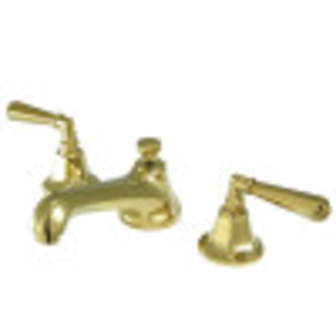 Kingston Brass KS4462HL Metropolitan Widespread Bathroom Faucet, Polished Brass