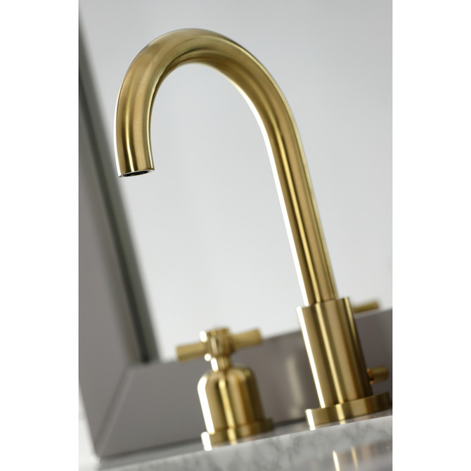 Fauceture FSC8923ZX Millennium Widespread Bathroom Faucet, Brushed Brass