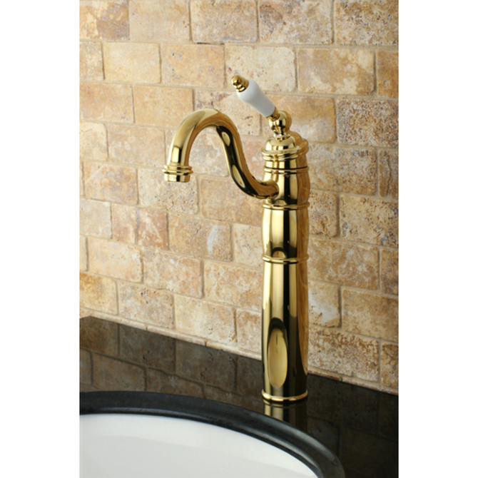 Kingston Brass KB1422PL Vessel Sink Faucet, Polished Brass