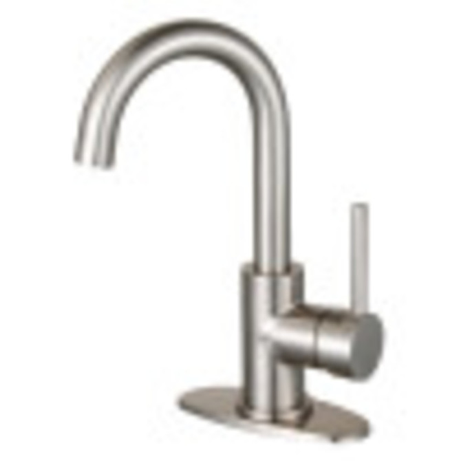 Fauceture LS8438DL Concord Single-Handle Bathroom Faucet with Push Pop-Up, Brushed Nickel