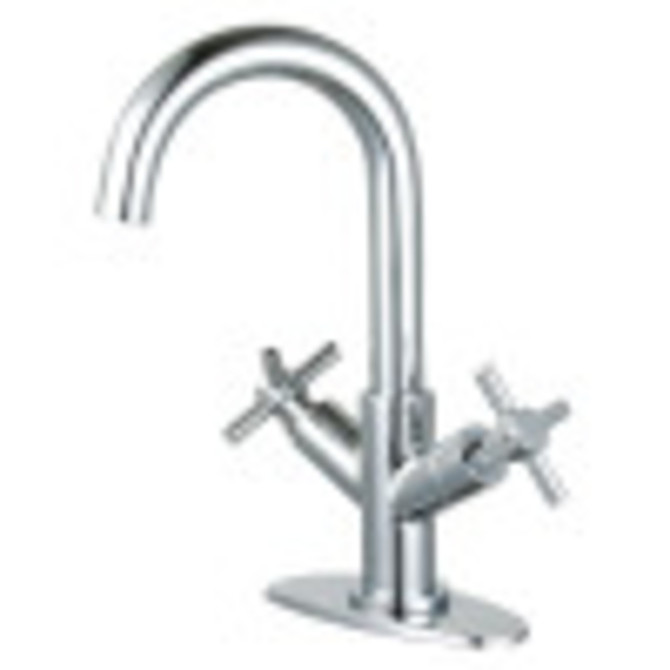 Fauceture LS8451JX Concord Two-Handle Bathroom Faucet with Push Pop-Up, Polished Chrome