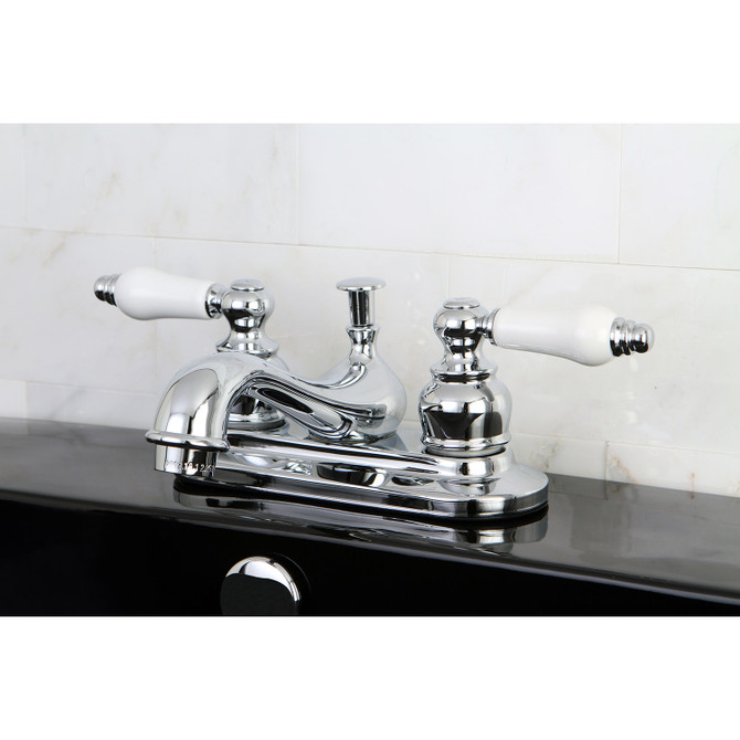 Kingston Brass KB601B 4 in. Centerset Bathroom Faucet, Polished Chrome