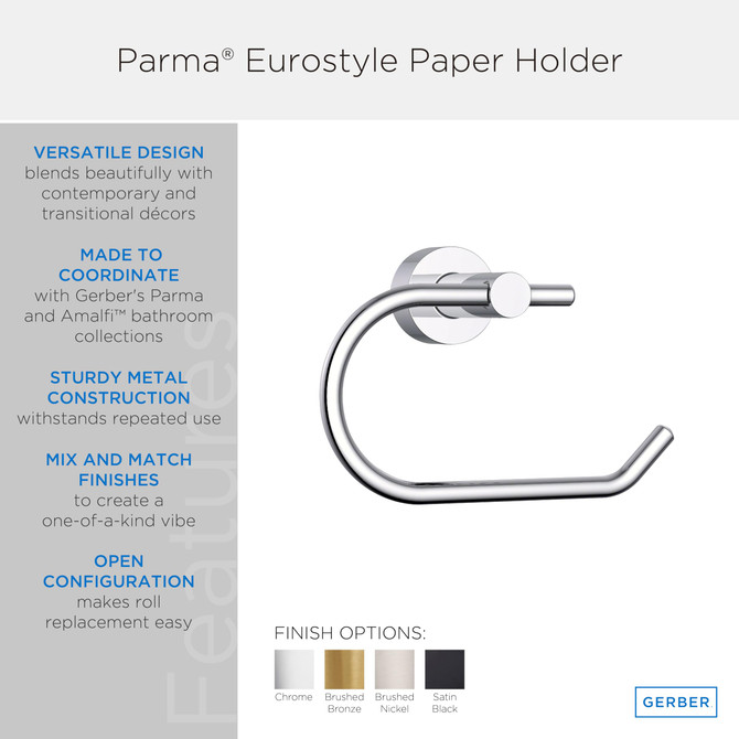 Parma Eurostyle Paper Holder Chrome