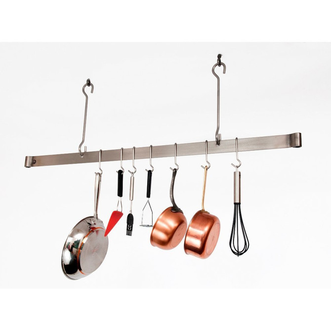 36" Offset Hook Ceiling Bar w/ 6 Hooks CH