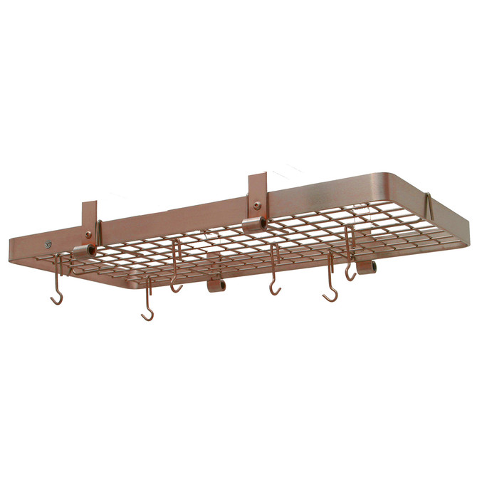 36" Flush Mounted Ceiling Rack w/ 12 Hooks SCP