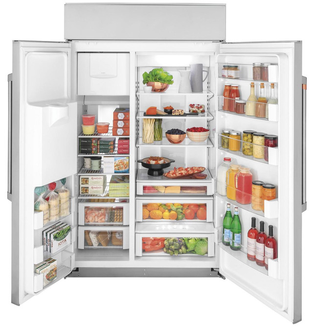 Cafe 48" Smart Built-in Side-by-side Refrigerator With Dispenser