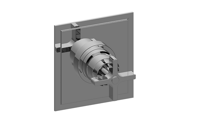 Finezza Pressure Balancing Valve Trim with Cross Handle