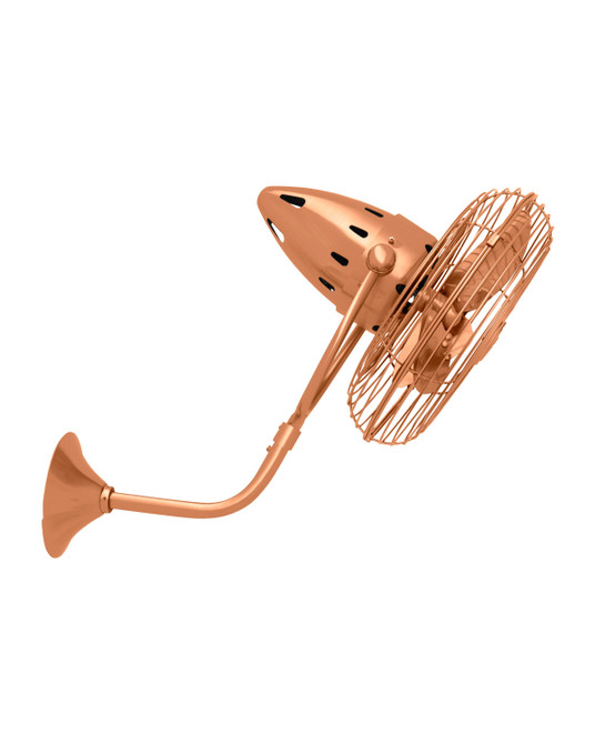 Bruna Parede wall fan in Brushed Copper finish.