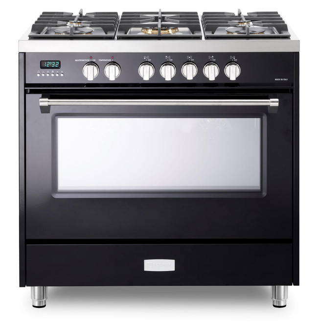 Verona Gloss Black 36" Dual Fuel - Designer Series