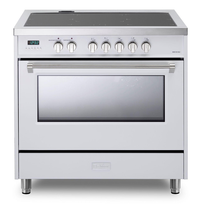 Verona White 36" Designer Induction Range