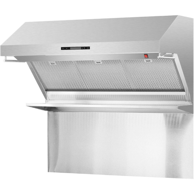 48" Canopy Wall-Mount Range Hood, Hybrid Filters, Backsplash