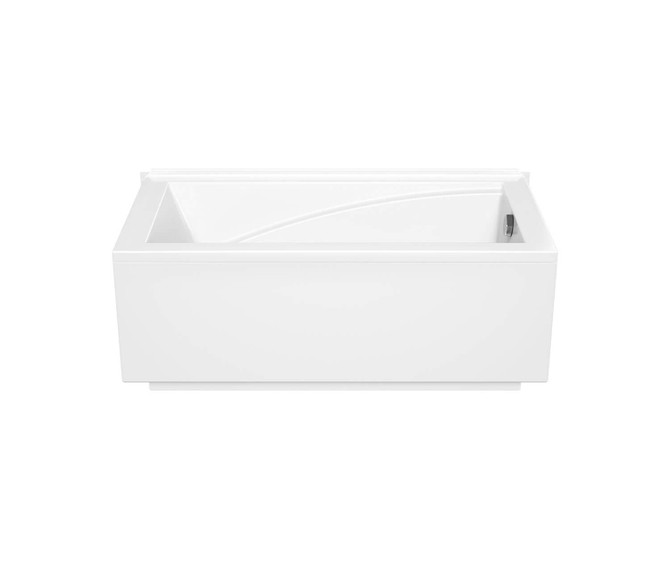 ModulR 6032 (With Armrests) Acrylic Wall Mounted Left-Hand Drain Bathtub in White
