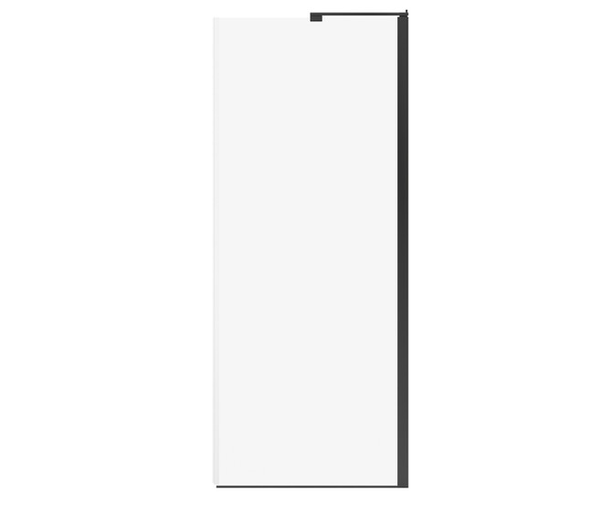 Capella 78 Return Panel for 36 in. Base with GlassShield® glass in Matte Black