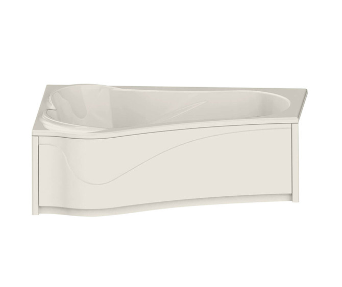 Murmur 6043 ASY Acrylic Drop-in Left-Hand Drain Aerosens Bathtub in Biscuit