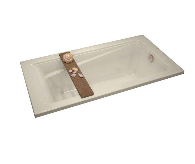 New Town 6032 Acrylic Drop-in End Drain Hydrosens Bathtub in Bone