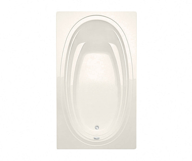 Panaro 6042 Acrylic Drop-in End Drain Bathtub in Biscuit