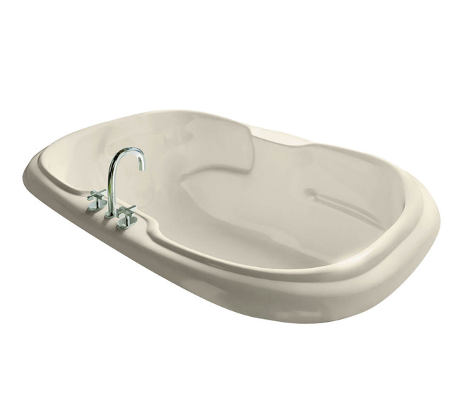 Calla 6642 Acrylic Drop-in Center Drain Hydromax Bathtub in Bone