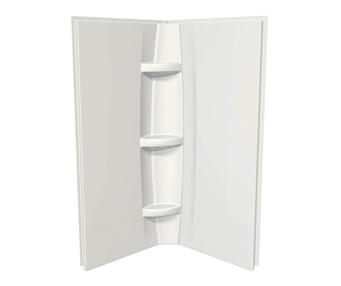 40 x 72 in. Acrylic Direct-to-Stud Two-Piece Shower Wall Kit in White