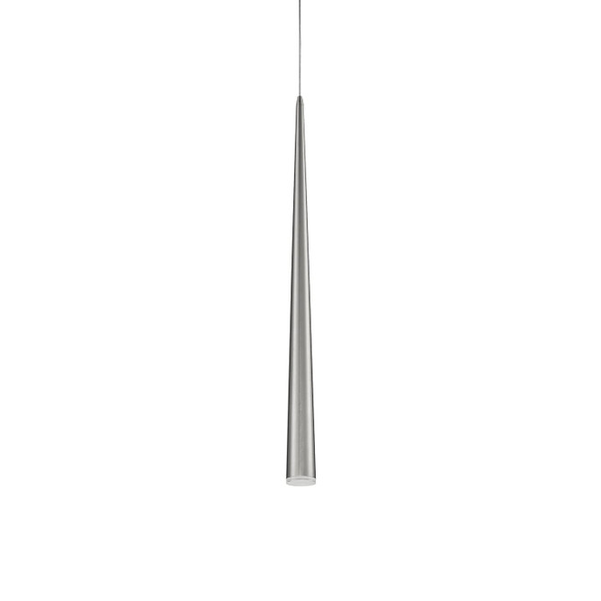 KUZCO Lighting 401216BN-LED Mina - 9W LED Cone Pendant-36 Inches Tall and 2.75 Inches Wide, Finish Color: Brushed Nickel