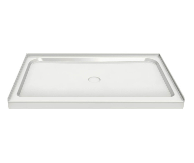 Rectangular Base 6034 3 in. Acrylic Alcove Shower Base with Center Drain in White