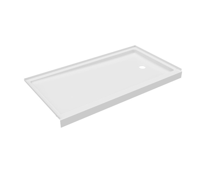 FR-3260RM 32 x 60 Veritek Alcove Shower Pan with Right Hand Drain in White