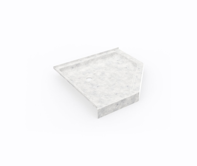 SS-38NEO 38 x 38 Swanstone Corner Shower Pan with Center Drain in Ice