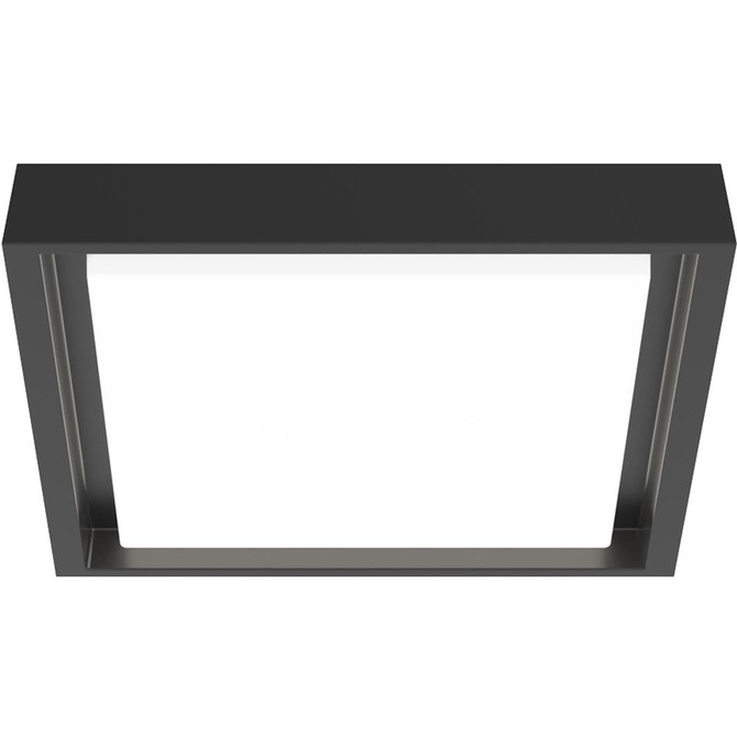 KUZCO Lighting EC34111-BK Dakota - 25W LED Outdoor Flush Mount-2.13 Inches Tall and 10.75 Inches Wide,
