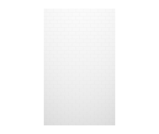 SSST-3696-1 x 36 Swanstone Classic Subway Tile Glue up Bathtub and Shower Single Wall Panel in White