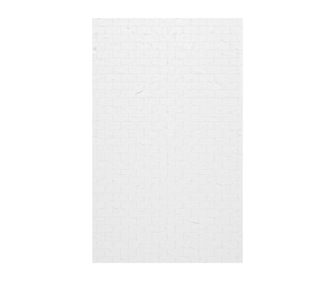 SSST-6296-1 62 x 96 Swanstone Classic Subway Tile Glue up Single Wall Panel in Carrara