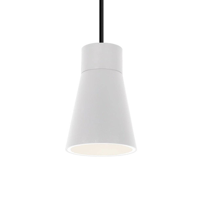 KUZCO Lighting EP26608-WH Harlowe - 20W LED Outdoor Pendant-11.75 Inches Tall and 7.88 Inches Wide, Finish Color: White