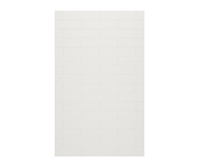 MSMK-9662-1 62 x 96 Swanstone Modern Subway Tile Glue up Bathtub and Shower Single Wall Panel in Birch