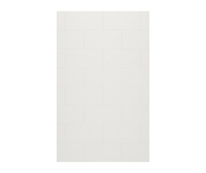 TSMK-8434-1 34 x 84 Swanstone Traditional Subway Tile Glue up Bathtub and Shower Single Wall Panel in Birch