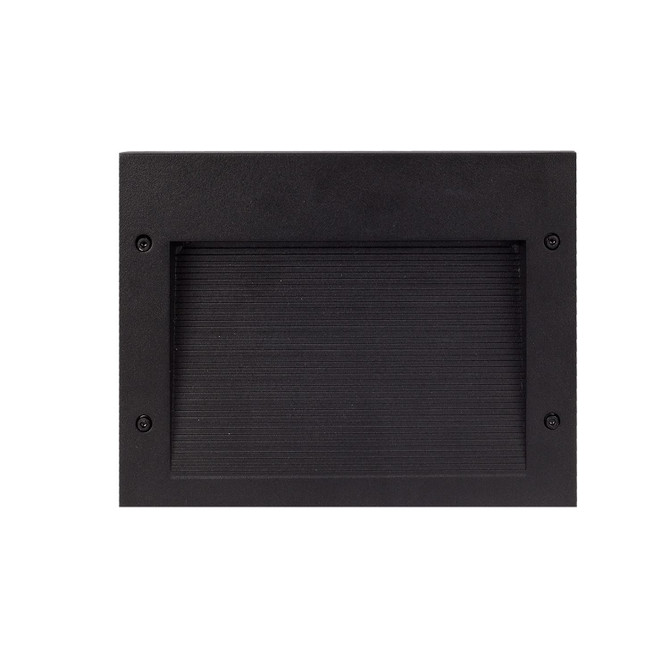 KUZCO Lighting ER7108-BK Newport - 9W LED Outdoor Step Light-7.25 Inches Tall and 9.75 Inches Wide, Finish Color: Black