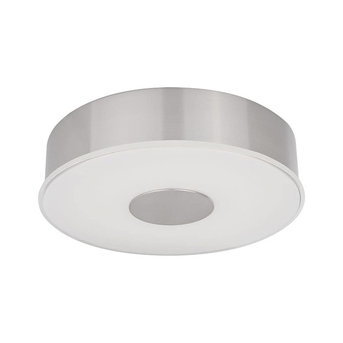 KUZCO Lighting FM7610-BN Parker - 19W LED Flush Mount-2.5 Inches Tall and 9.75 Inches Wide, Finish Color: Brushed Nickel