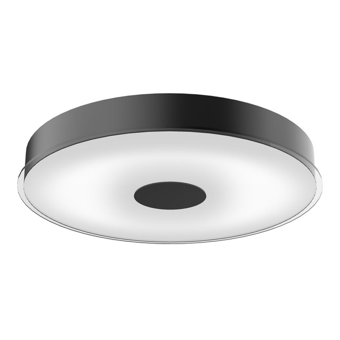 KUZCO Lighting FM7620-BK Parker - 45W LED Flush Mount-2.5 Inches Tall and 19.5 Inches Wide, Finish Color: Black