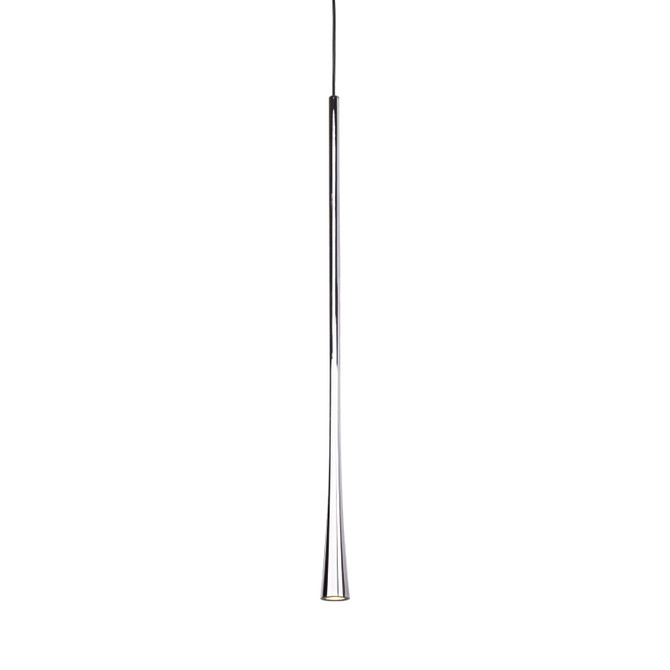 KUZCO Lighting PD15824-CH Taper - 7W LED Pendant-23.63 Inches Tall and 1.25 Inches Wide, Finish Color: Chrome