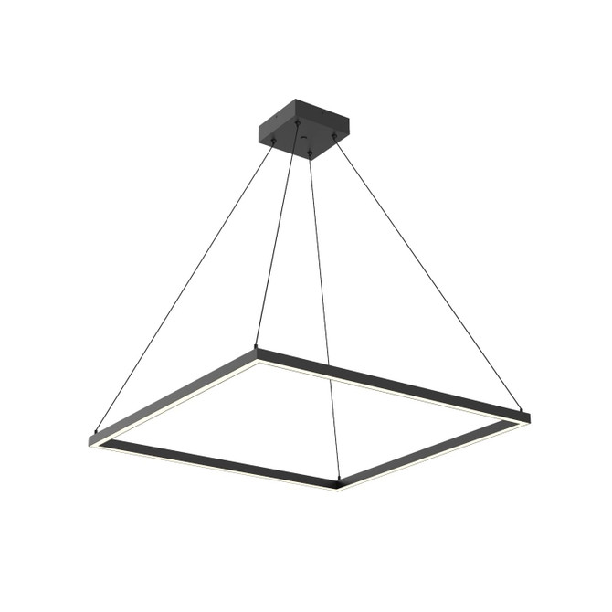 KUZCO Lighting PD88132-BK Piazza - 62W LED Pendant-1.38 Inches Tall and 31.5 Inches Wide, Finish Color: Black