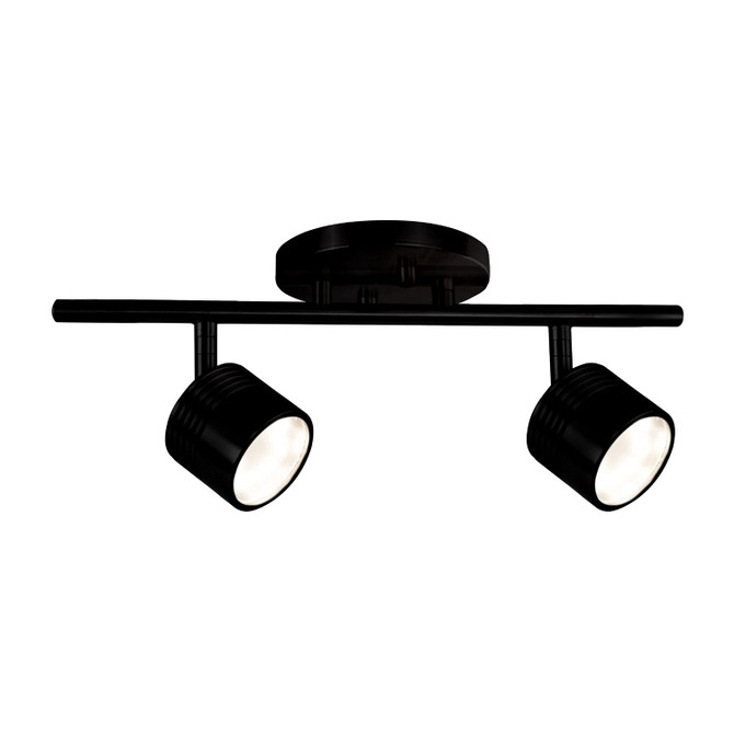 KUZCO Lighting TR10015-BK Lyra - 11W 2 LED Track Light-5.75 Inches Tall and 4.88 Inches Wide, Finish Color: Black