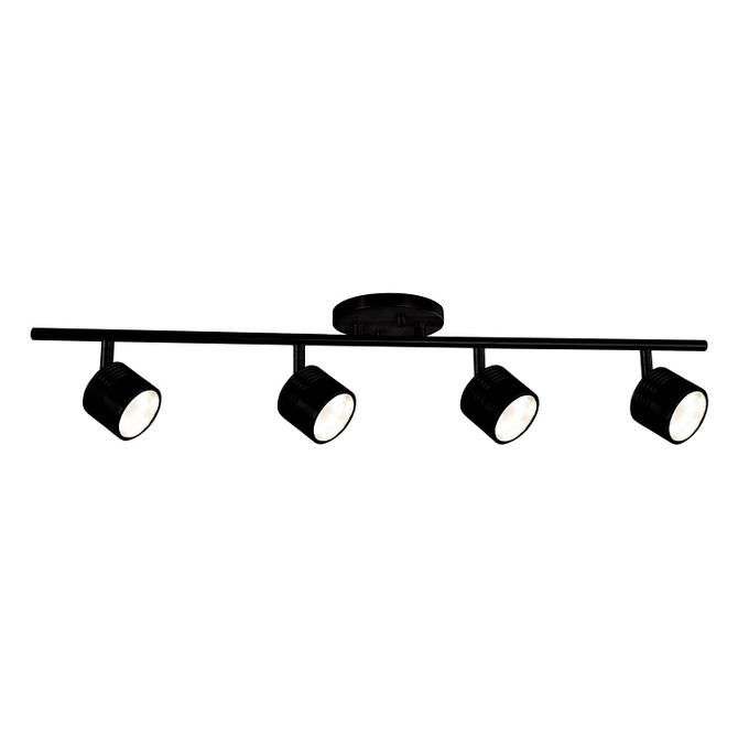 KUZCO Lighting TR10031-BK Lyra - 22W 4 LED Track Light-5.75 Inches Tall and 4.88 Inches Wide, Finish Color: Black