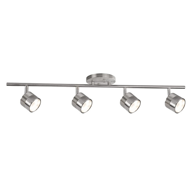 KUZCO Lighting TR10031-BN Lyra - 22W 4 LED Track Light-5.75 Inches Tall and 4.88 Inches Wide, Finish Color: Brushed Nickel