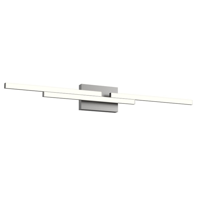 KUZCO Lighting VL52738-BN Anello Minor - 29W LED Bath Vanity-1.75 Inches Tall and 38 Inches Wide, Finish Color: Brushed Nickel