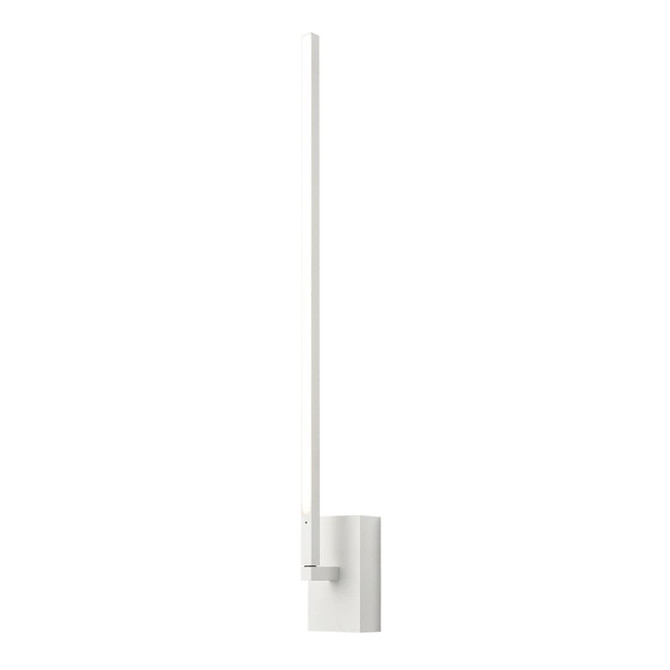 KUZCO Lighting WS25125-WH Pandora - 20W LED Wall Sconce-28 Inches Tall and 4.63 Inches Wide, Finish Color: White