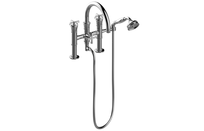 GRAFF G-11658-R3BB-C20B-AU Vignola Deck-Mounted Tub Filler