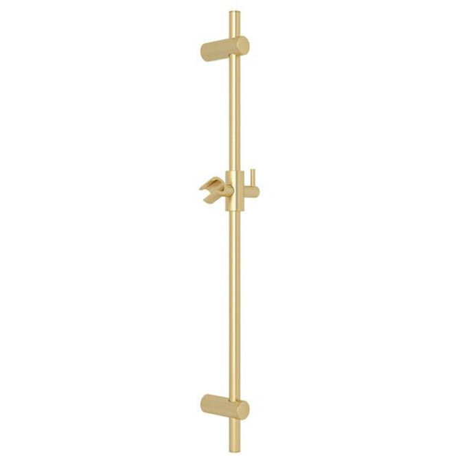 30" Slide Bar Satin Unlacquered Brass